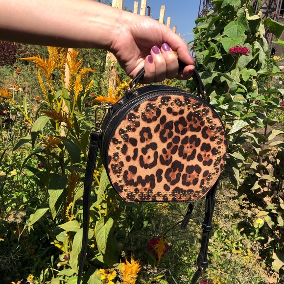 INC International Concepts Handbags - Leopard print crossbody bag round